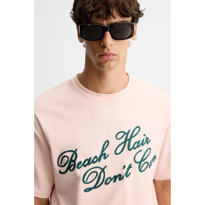 ФУТБОЛКА С ВЫШИТОЙ НАДПИСЬЮ