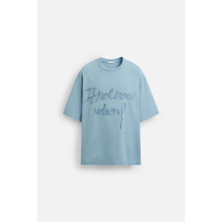 ФУТБОЛКА С РЕЛЬЕФНОЙ НАДПИСЬЮ