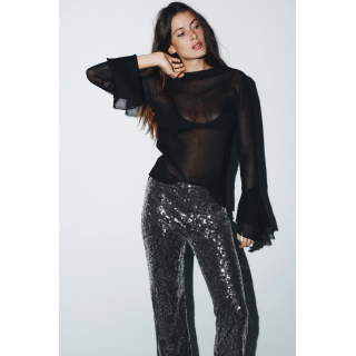 КОМБИНИРОВАННЫЙ ТОП С ВОЛАНАМИ