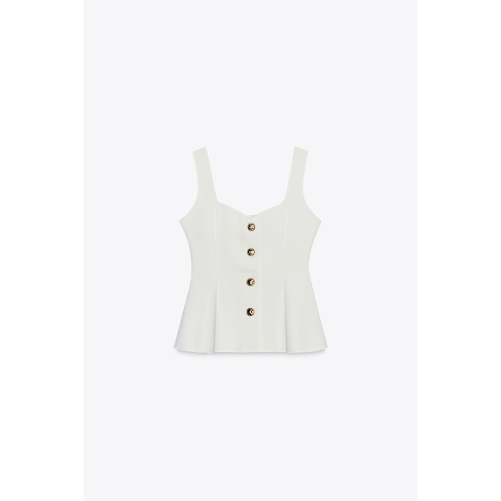 ЭЛАСТИЧНЫЙ ТОП-ЖИЛЕТ С БАСКОЙ