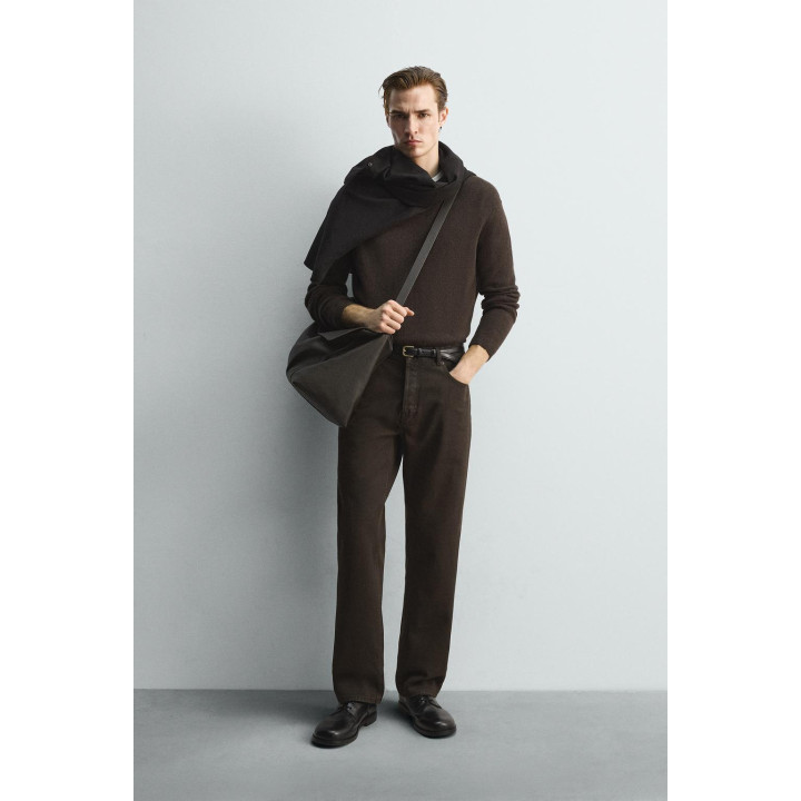 ДЖИНСЫ STRAIGHT FIT С ВОЩЕНЫМ ПОКРЫТИЕМ