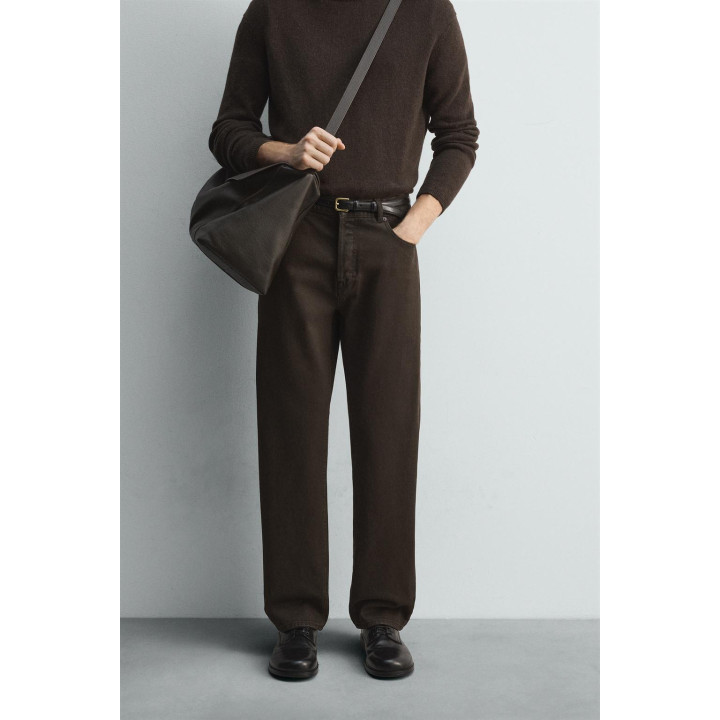 ДЖИНСЫ STRAIGHT FIT С ВОЩЕНЫМ ПОКРЫТИЕМ