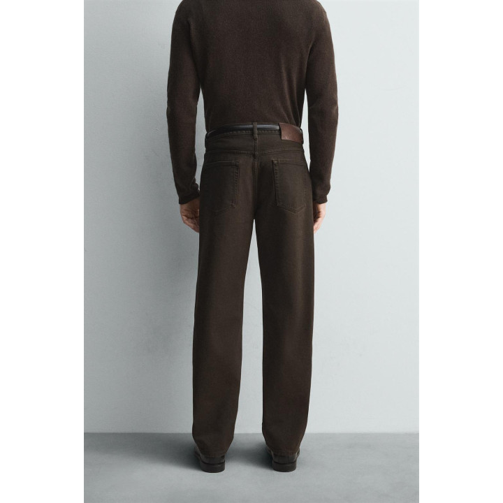 ДЖИНСЫ STRAIGHT FIT С ВОЩЕНЫМ ПОКРЫТИЕМ