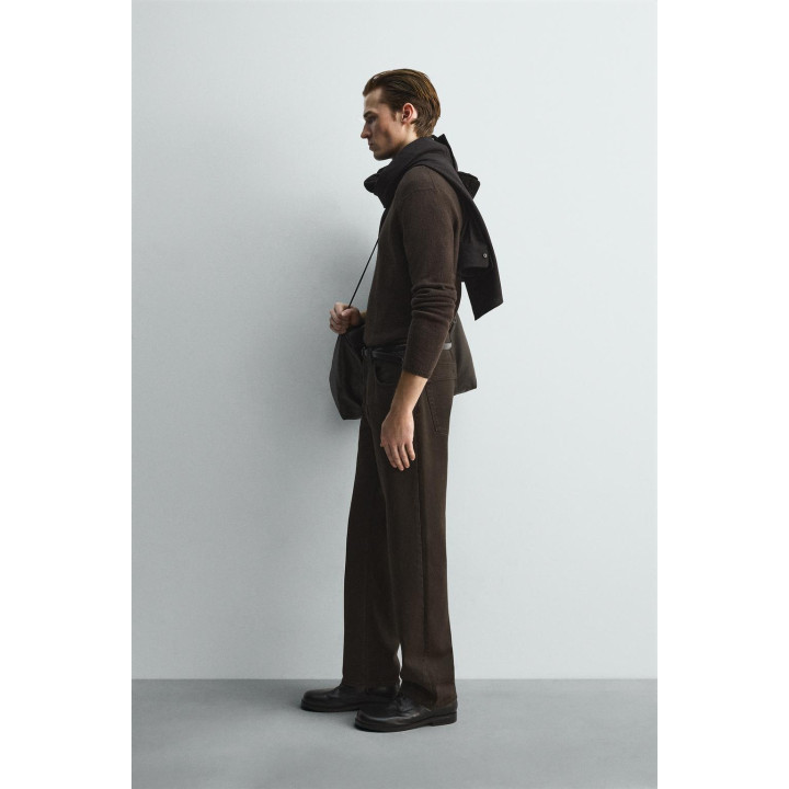 ДЖИНСЫ STRAIGHT FIT С ВОЩЕНЫМ ПОКРЫТИЕМ