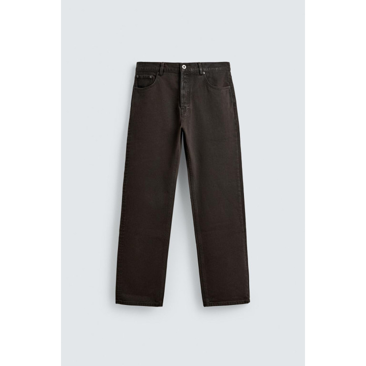 ДЖИНСЫ STRAIGHT FIT С ВОЩЕНЫМ ПОКРЫТИЕМ