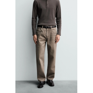 ДЖИНСЫ STRAIGHT FIT С ВЫТРАВЛЕННЫМ ПРИНТОМ