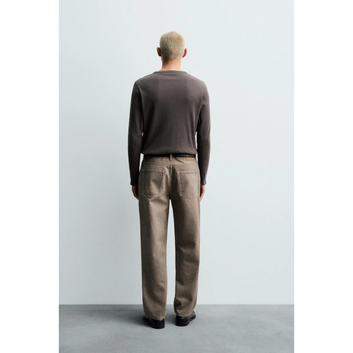 ДЖИНСЫ STRAIGHT FIT С ВЫТРАВЛЕННЫМ ПРИНТОМ