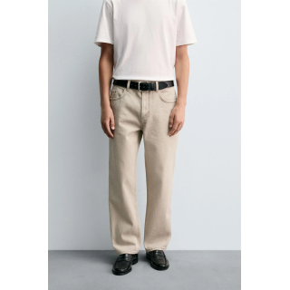 Джинсы прямого кроя с водным принтом