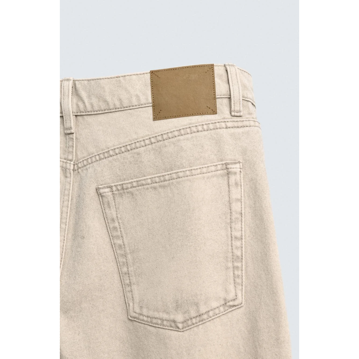 Джинсы прямого кроя с водным принтом