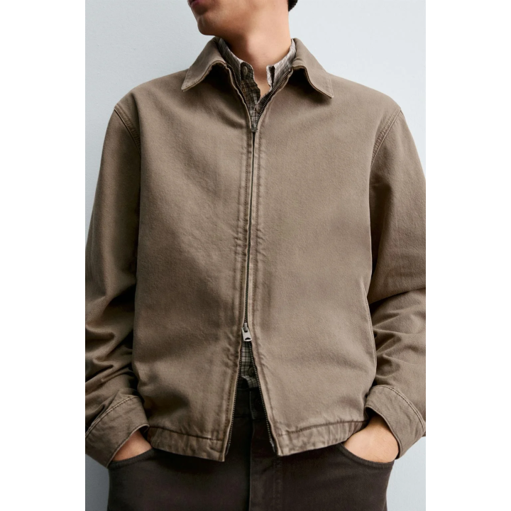 ДЖИНСОВАЯ КУРТКА НА МОЛНИИ