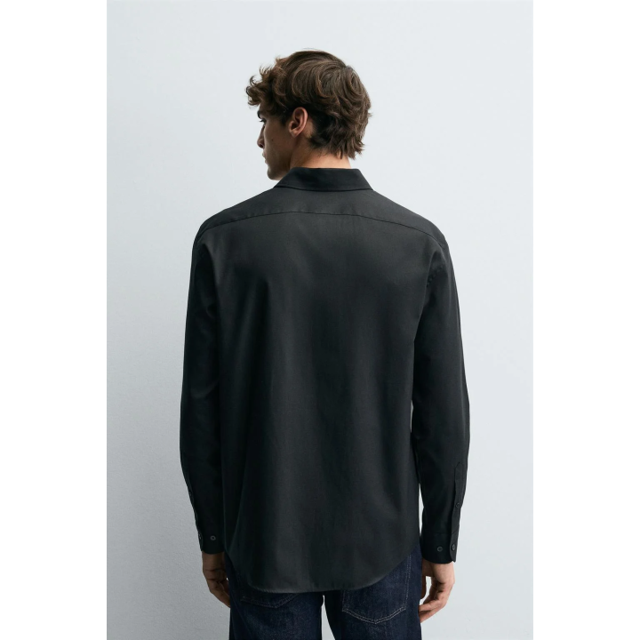 РУБАШКА КЛАССИЧЕСКОГО КРОЯ ИЗ РЕЛЬЕФНОЙ ТКАНИ