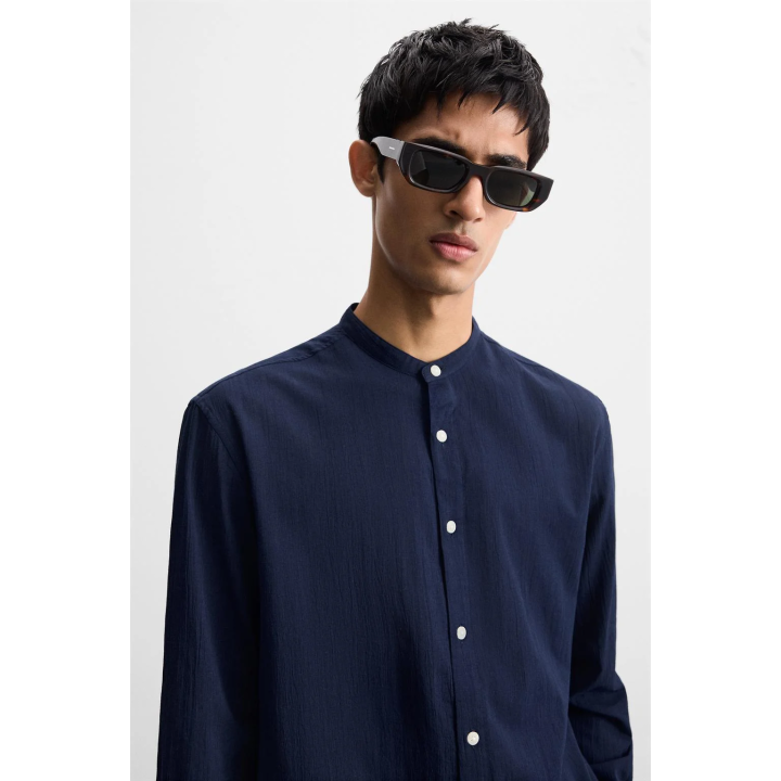 Рубашка с эффектом морщин