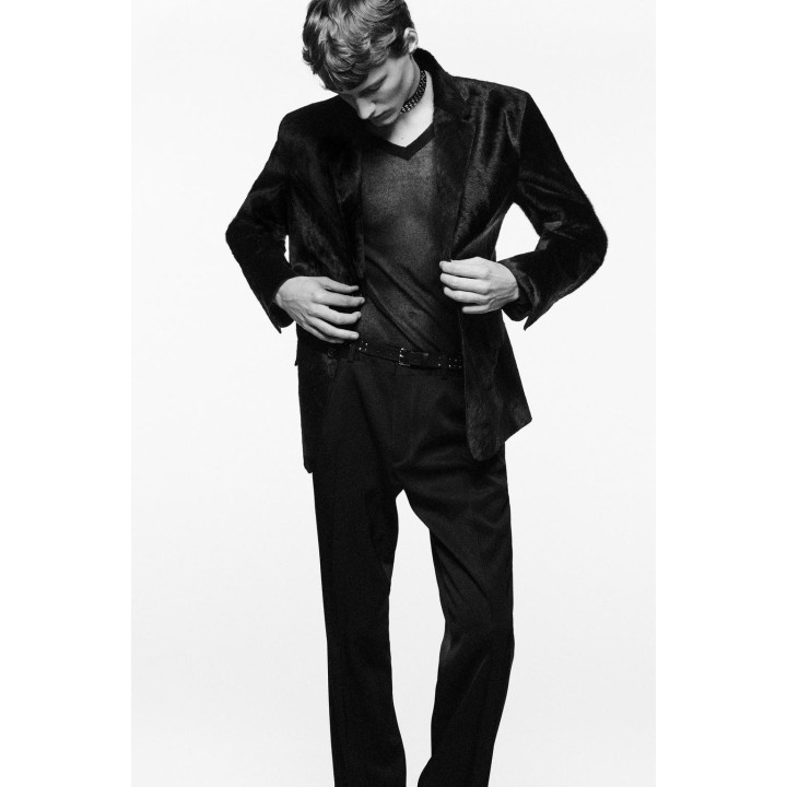 Кожаный блейзер ludovic de saint sernin x zara из овчины