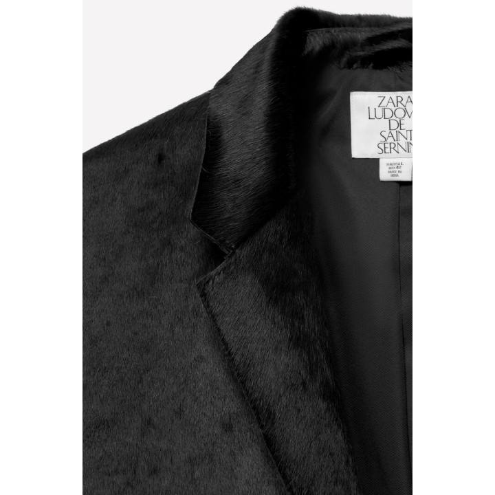 Кожаный блейзер ludovic de saint sernin x zara из овчины