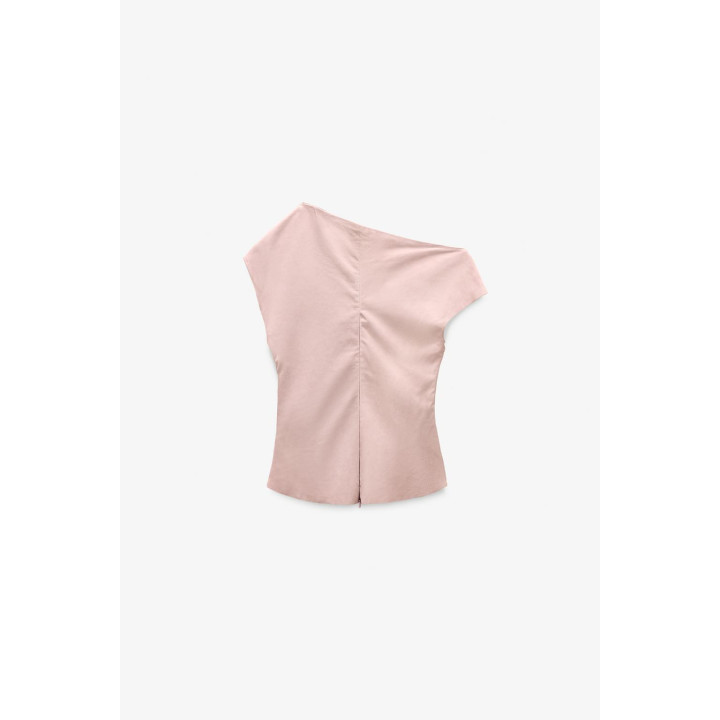 Топ из замши limited edition с драпировкой