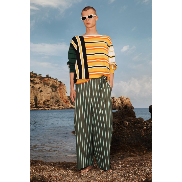 Широкие брюки в полоску limited edition