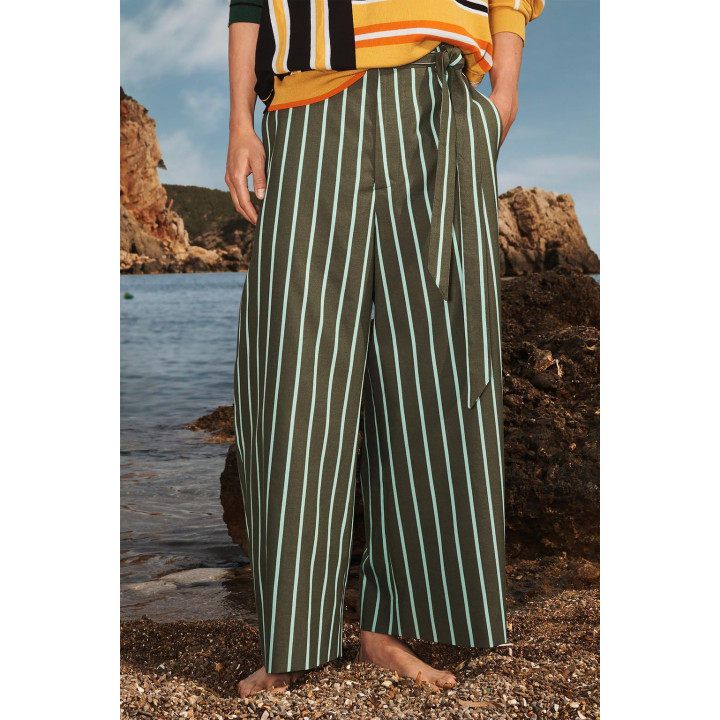 Широкие брюки в полоску limited edition