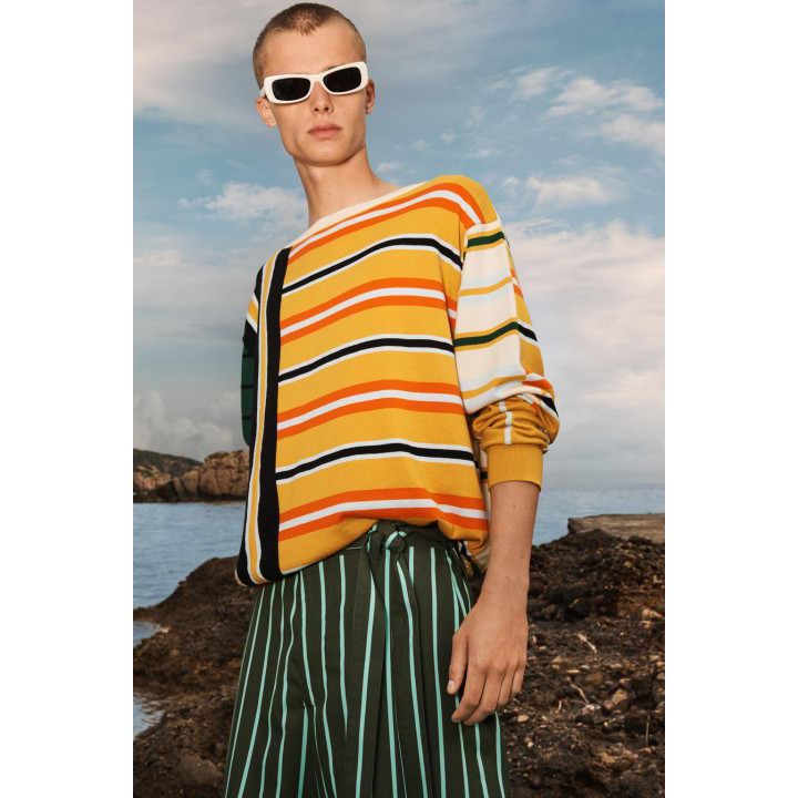 Широкие брюки в полоску limited edition