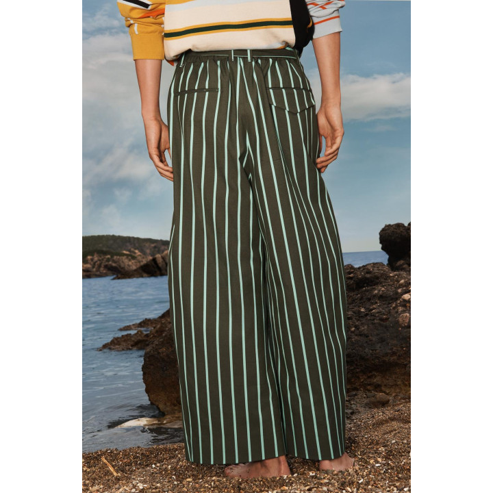Широкие брюки в полоску limited edition