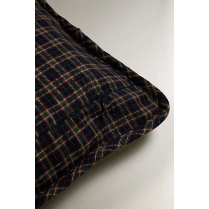 Детский клетчатый рождественский чехол на подушку