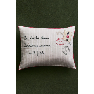 Детский чехол подушки с рождественским письмом