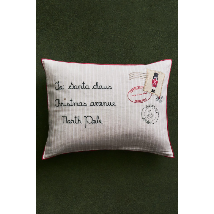 Детский чехол подушки с рождественским письмом
