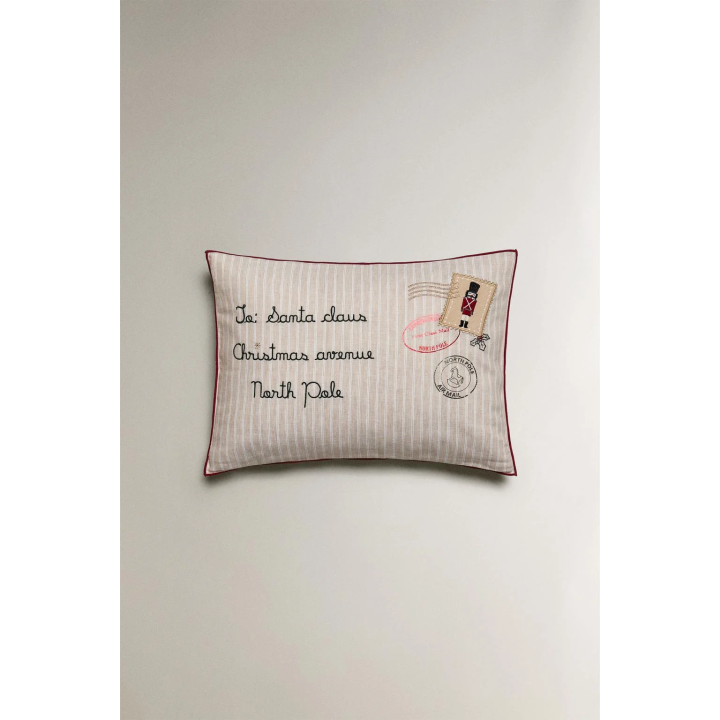 Детский чехол подушки с рождественским письмом