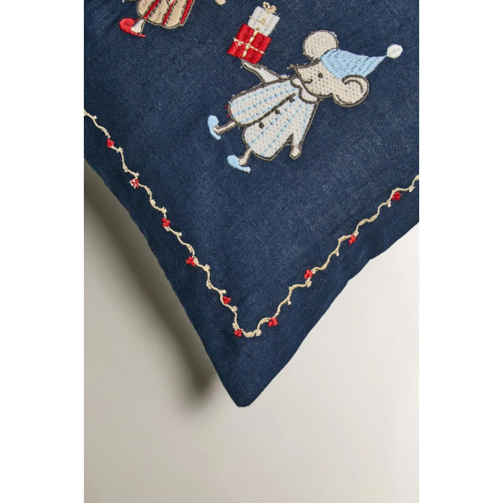 Детский чехол подушки с рождественскими мышками