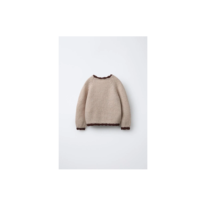 ТРИКОТАЖНЫЙ ДЖЕМПЕР С ВЫШИВКОЙ «ПОДСОЛНУХИ»