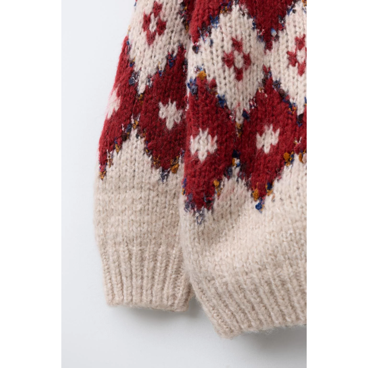 Джемпер с жаккардовым узором