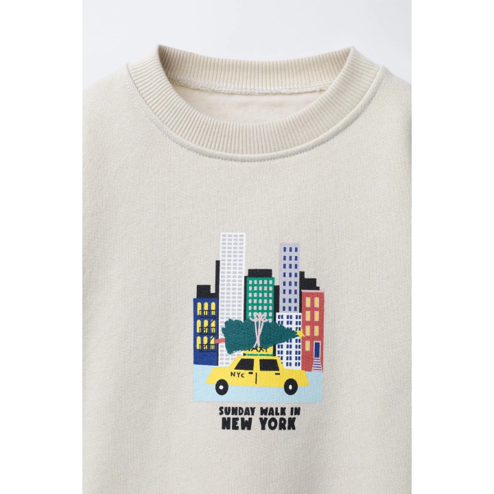 Свитшот с принтом нью-йорка