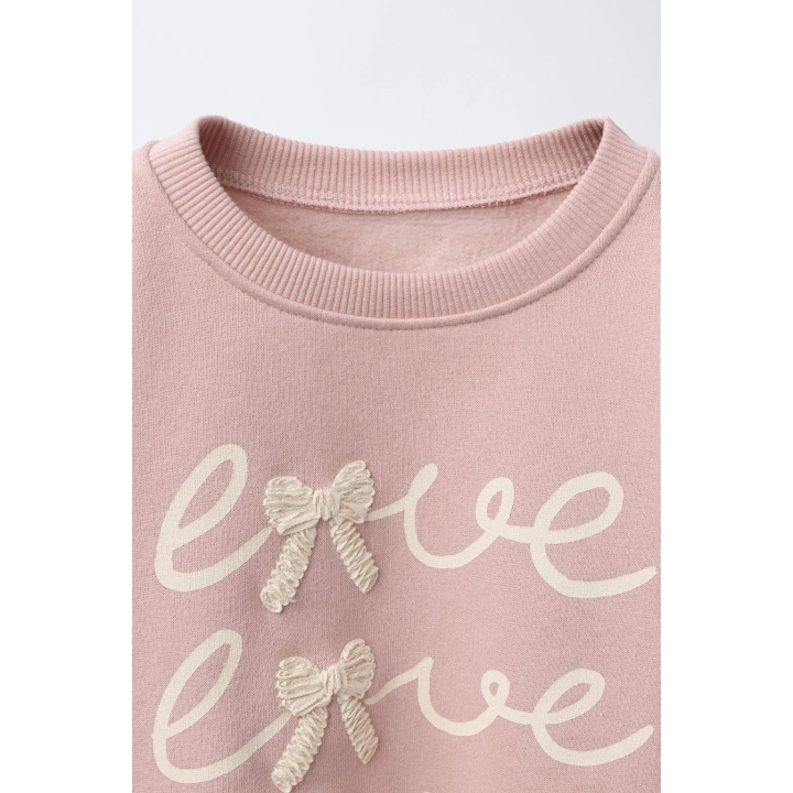 ТОЛСТОВКА С ВЫШИТЫМИ БАНТАМИ