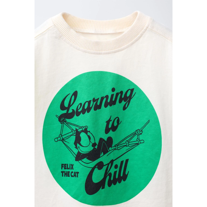 Футболка с принтом феликс кот ©