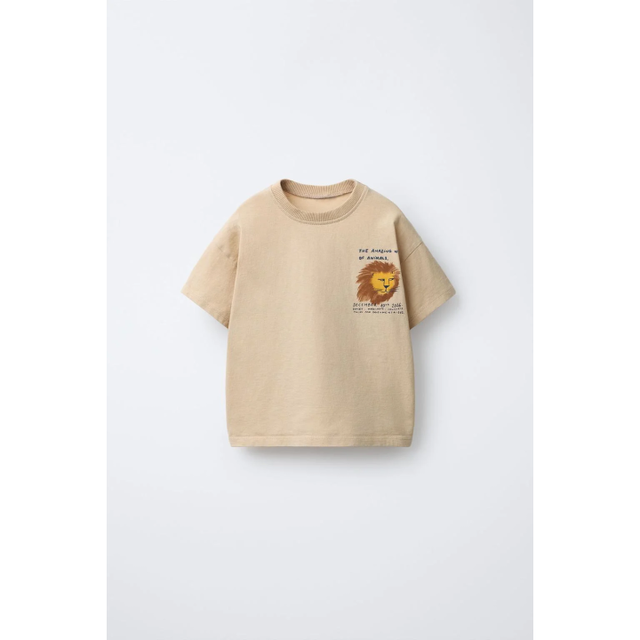 ФУТБОЛКА С ПРИНТОМ ЛЬВА