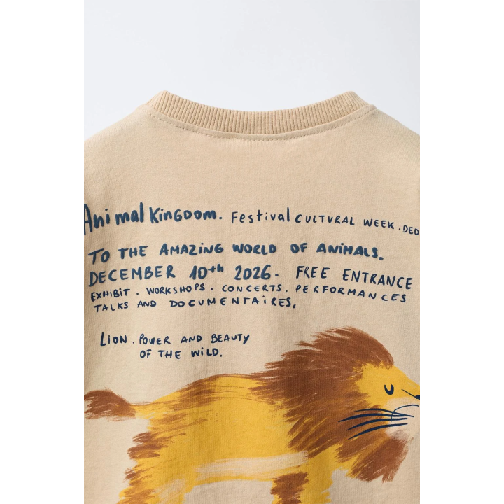 ФУТБОЛКА С ПРИНТОМ ЛЬВА