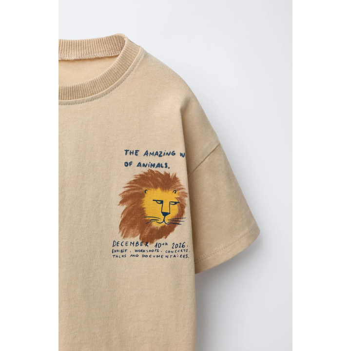 ФУТБОЛКА С ПРИНТОМ ЛЬВА