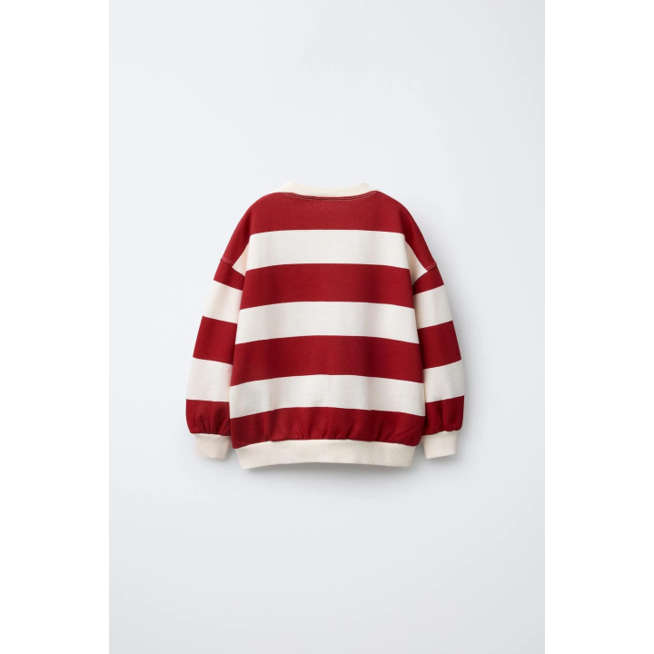 ТОЛСТОВКА В ПОЛОСКУ С ВЫШИВКОЙ