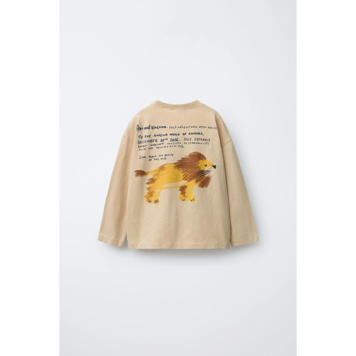 Футболка с принтом льва