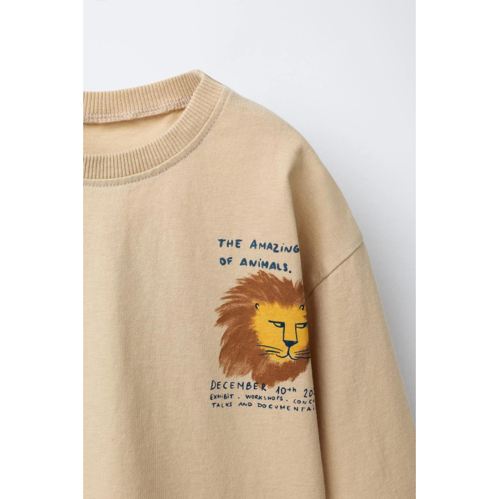 Футболка с принтом льва