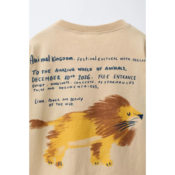 Футболка с принтом льва
