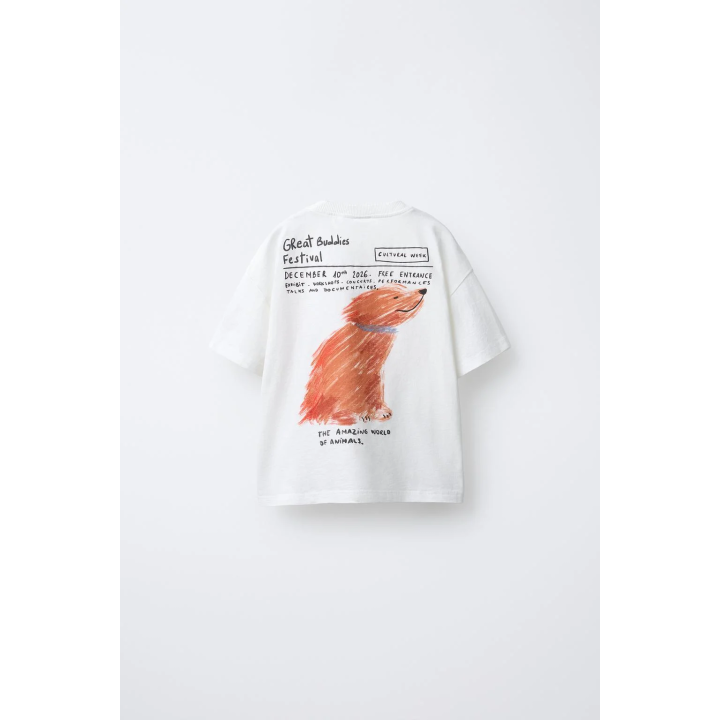 ФУТБОЛКА С ПРИНТОМ «СОБАКА»