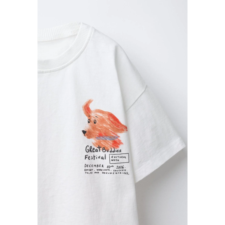 ФУТБОЛКА С ПРИНТОМ «СОБАКА»