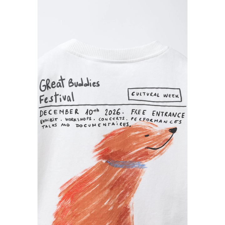 ФУТБОЛКА С ПРИНТОМ «СОБАКА»