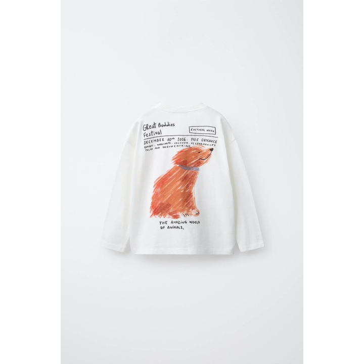 ФУТБОЛКА С ПРИНТОМ «СОБАКА»