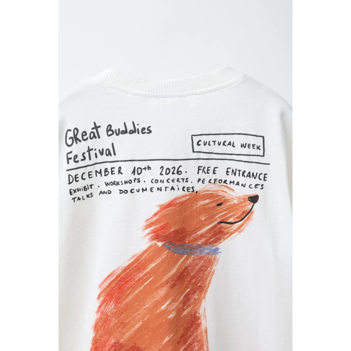 ФУТБОЛКА С ПРИНТОМ «СОБАКА»