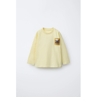 ЛОНГСЛИВ С НАШИВКОЙ И ПРИНТОМ