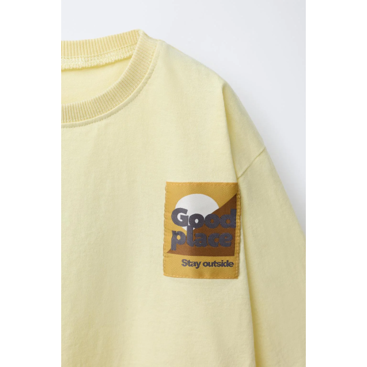 ЛОНГСЛИВ С НАШИВКОЙ И ПРИНТОМ