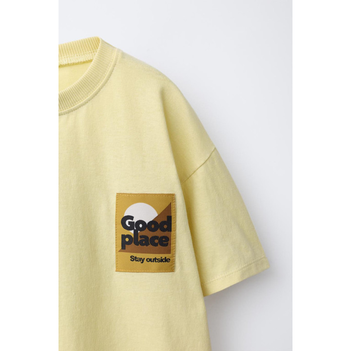 ФУТБОЛКА С НАШИВКОЙ И ПРИНТОМ