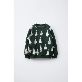 Свитшот с принтом дерева