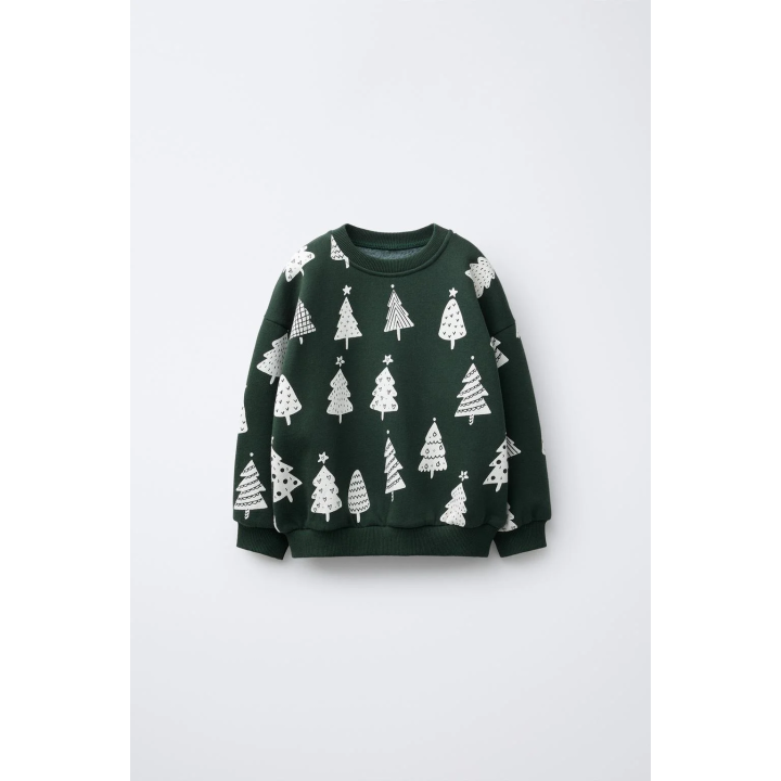 Свитшот с принтом дерева